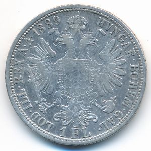 Австрия, 1 флорин (1889 г.)