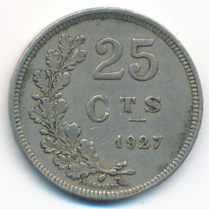 Люксембург, 25 сентим (1927 г.)