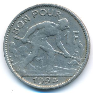 Люксембург, 1 франк (1924 г.)