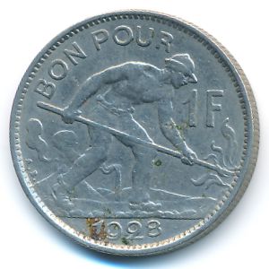 Люксембург, 1 франк (1928 г.)