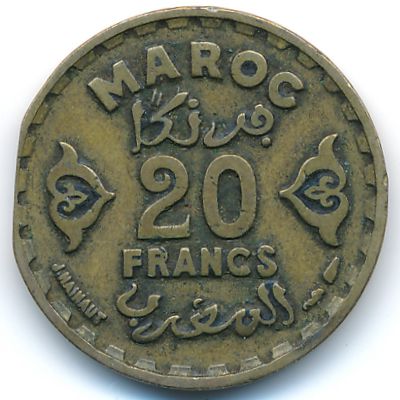 Марокко, 20 франков (1951 г.)