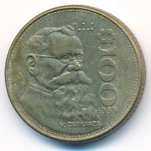 Mexico, 100 pesos, 1989