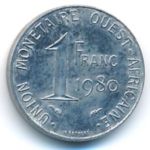 Западная Африка, 1 франк (1980 г.)