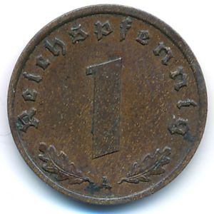 Третий Рейх, 1 рейхспфенниг (1939 г.)