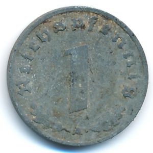 Nazi Germany, 1 reichspfennig, 1940