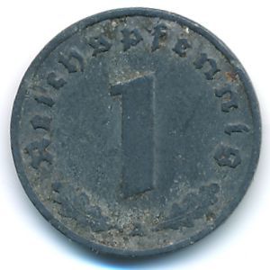 Nazi Germany, 1 reichspfennig, 1941