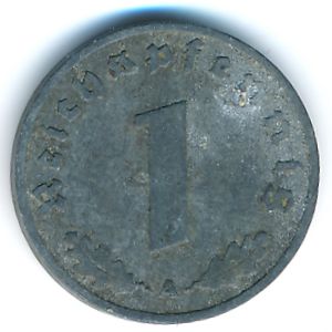 Nazi Germany, 1 reichspfennig, 1941