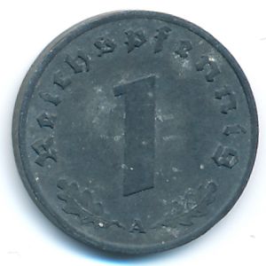 Nazi Germany, 1 reichspfennig, 1941