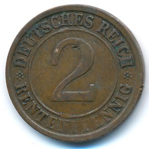 Веймарская республика, 2 рентенпфеннига (1924 г.)