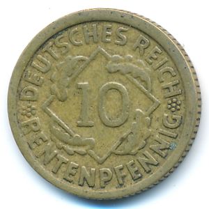 Веймарская республика, 10 рентенпфеннигов (1924 г.)