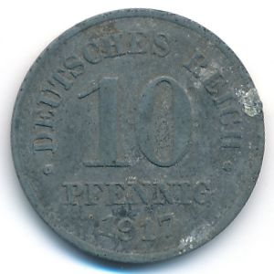 Германия, 10 пфеннигов (1917 г.)