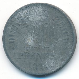 Germany, 10 pfennig, 1918