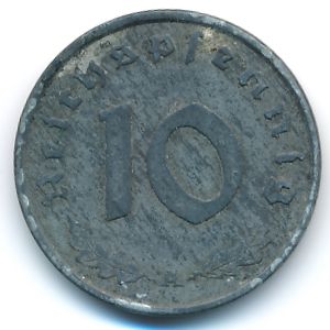 Третий Рейх, 10 рейхспфеннигов (1942 г.)