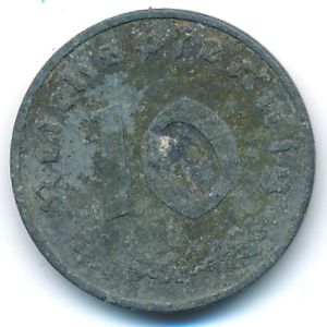 Третий Рейх, 10 рейхспфеннигов (1943 г.)