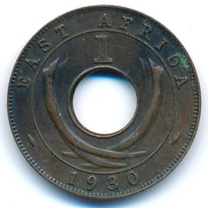East Africa, 1 cent, 1930