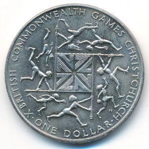 Новая Зеландия, 1 доллар (1974 г.)