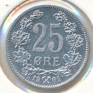 Норвегия, 25 эре (1896–1904 г.)