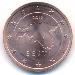 Estonia, 2 euro cent, 2015