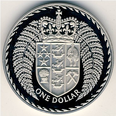 Новая Зеландия, 1 доллар (1971–1976 г.)