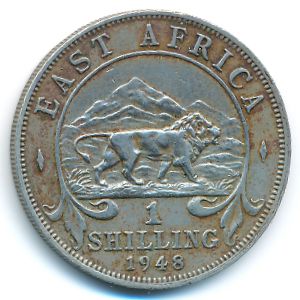 East Africa, 1 shilling, 1948