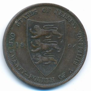 Jersey, 1/24 shilling, 1894