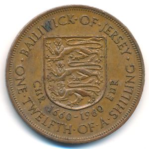 Джерси, 1/12 шиллинга (1960 г.)