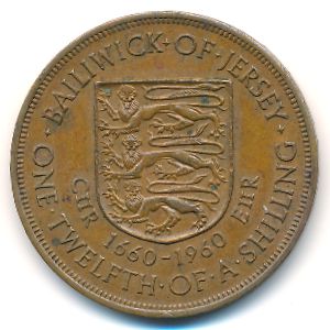 Джерси, 1/12 шиллинга (1960 г.)