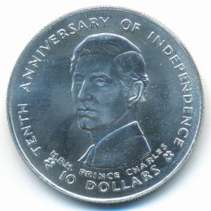 Фиджи, 10 долларов (1980 г.)