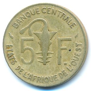 Западная Африка, 5 франков (1981 г.)