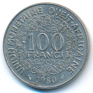 Западная Африка, 100 франков (1980 г.)