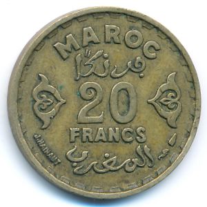 Марокко, 20 франков (1951 г.)
