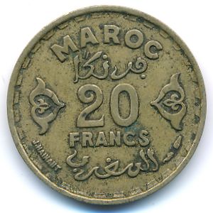 Марокко, 20 франков (1951 г.)