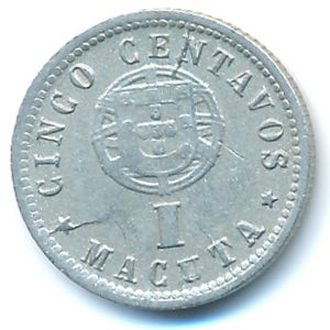 Angola, 5 centavos, 1927