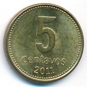 Аргентина, 5 сентаво (2011 г.)