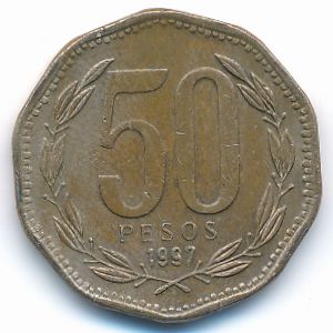 Chile, 50 pesos, 1997