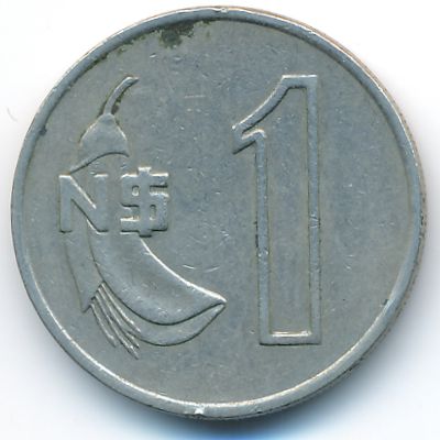 Uruguay, 1 nuevo peso, 1980