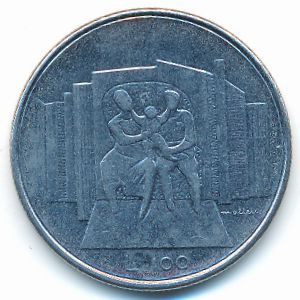 Сан-Марино, 100 лир (1976 г.)