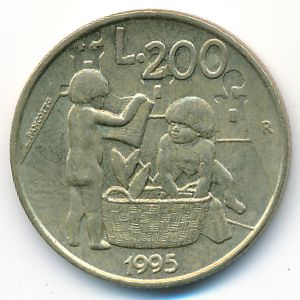 Сан-Марино, 200 лир (1995 г.)