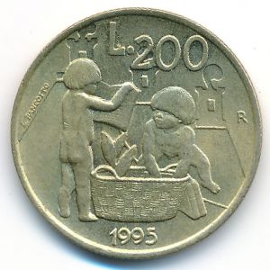 Сан-Марино, 200 лир (1995 г.)