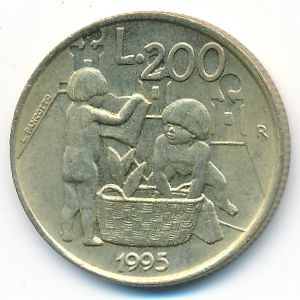 Сан-Марино, 200 лир (1995 г.)