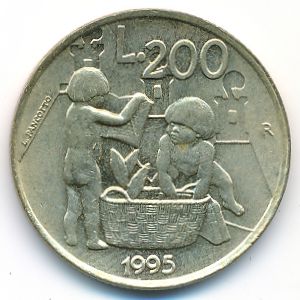 Сан-Марино, 200 лир (1995 г.)