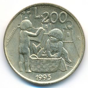 Сан-Марино, 200 лир (1995 г.)