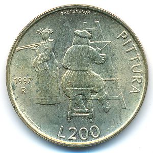 Сан-Марино, 200 лир (1997 г.)