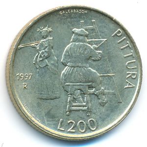 Сан-Марино, 200 лир (1997 г.)
