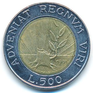 Сан-Марино, 500 лир (1993 г.)