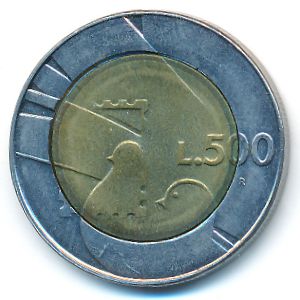 Сан-Марино, 500 лир (1990 г.)