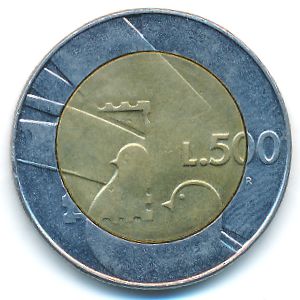 Сан-Марино, 500 лир (1990 г.)