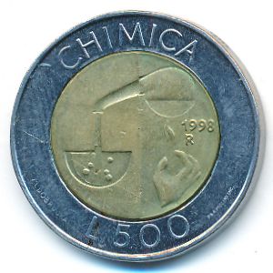 San Marino, 500 lire, 1998