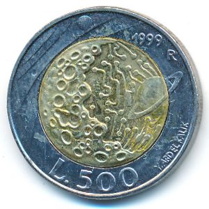 Сан-Марино, 500 лир (1999 г.)