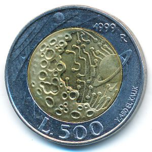 San Marino, 500 lire, 1999